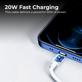 Lightning to USB-C Fast Charge Cable — PD 20W
